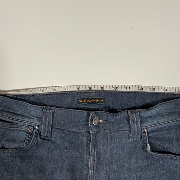 Nudie Jeans Thin Finn Organic Lighter Suede gray mens size 32x33 - Picture 8 of 9